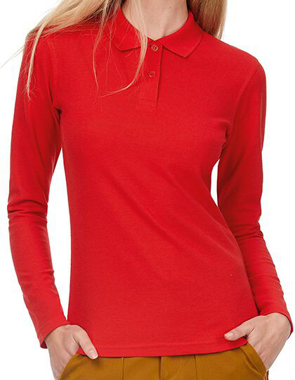 Women´s Long Sleeve Polo ID.001 B&C PWI13