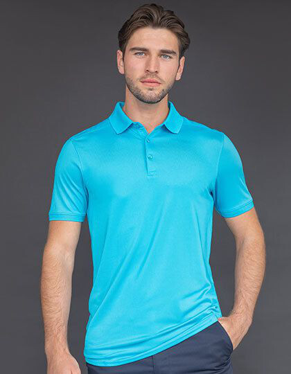 Men´s Slim Fit Stretch Polo Shirt + Wicking Finish Henbury H460 - Z krótkim rękawem