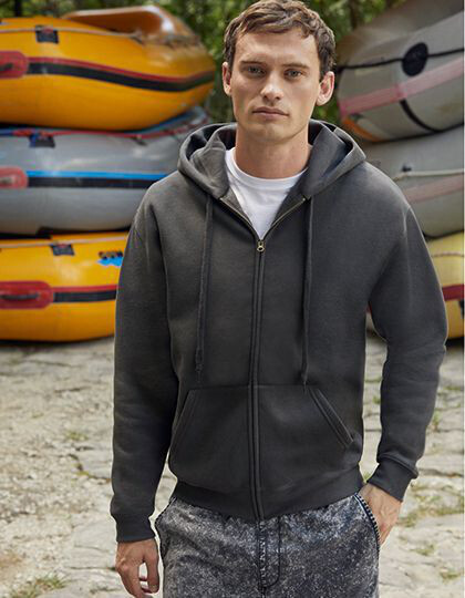 Premium Hooded Sweat Jacket Fruit of the Loom 62-034-0 - Tylko damskie