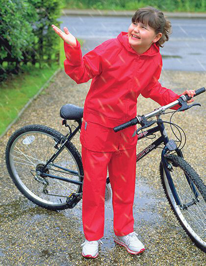 Junior Waterproof Jacket & Trouser Set Result R95J - Wodoszczelne