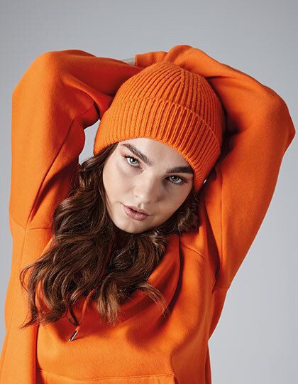 Engineered Knit Ribbed Beanie Beechfield B380 - Czapki