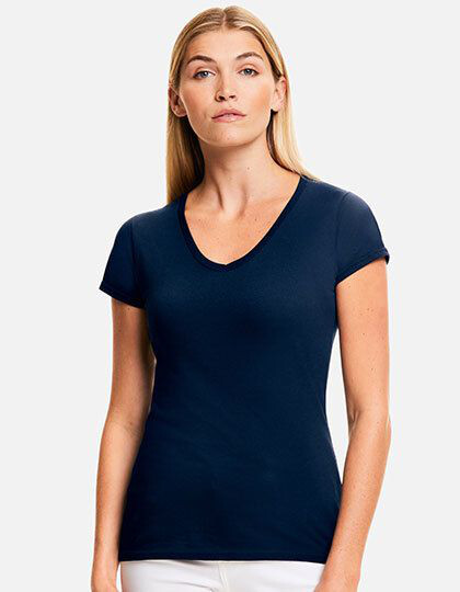 Ladies´ Iconic 150 V Neck T Fruit of the Loom 61-444-0 - Dekolt w kształcie V