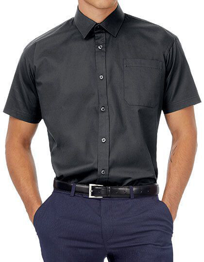 Twill Shirt Sharp Short Sleeve / Men B&C SMT82 - Z długim rękawem