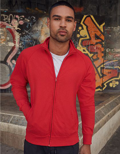 Lightweight Sweat Jacket Fruit of the Loom 62-160-0 - Na zamek / guziki