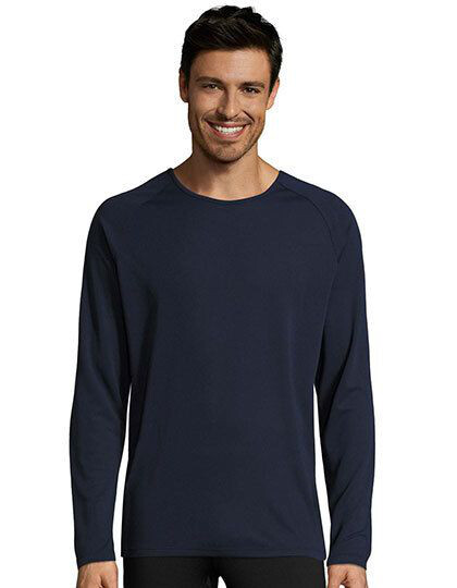 Men´s Long Sleeve Sports T-Shirt Sporty SOL´S 02071 - Męskie koszulki sportowe