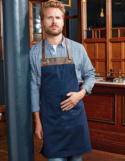 Espresso Bib Apron Premier Workwear PR123 - Odzież dla gastronomii