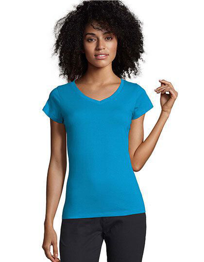 Women´s V-Neck-T-Shirt Moon SOL´S 11388 - Koszulki damskie