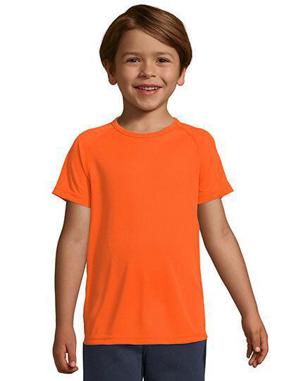 Kids´ Raglan Sleeved T-Shirt Sporty SOL´S 01166