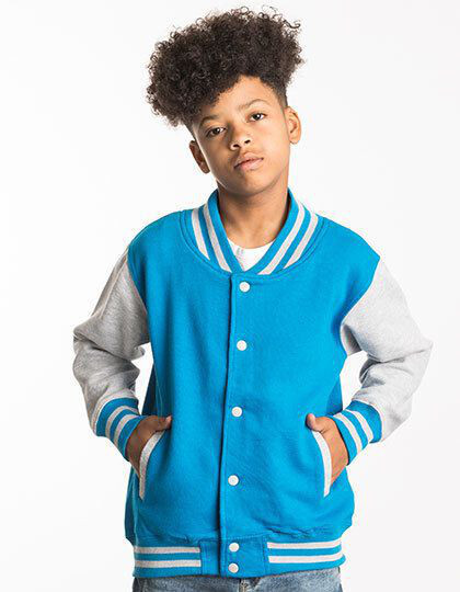 Kids´ Varsity Jacket Just Hoods JH043J