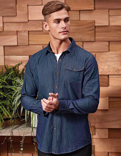 Men´s Jeans Stitch Denim Shirt Premier Workwear PR222