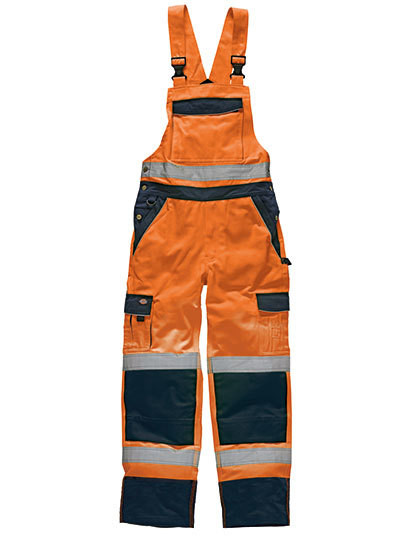 Industry Hi-Vis Bib and Brace EN20471 Dickies SA30045 - Kurtki