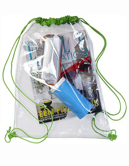 Transparent PVC Drawstring Backpack   - Plecaki