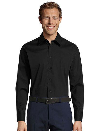 Men´s Stretch-Shirt Brighton Long Sleeve SOL´S 17000 - Z krótkim rękawem