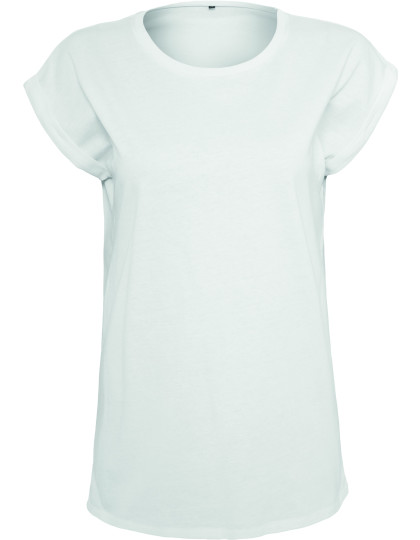 Ladies Organic Extended Shoulder Tee Build Your Brand BY138 - Bawełna organiczna
