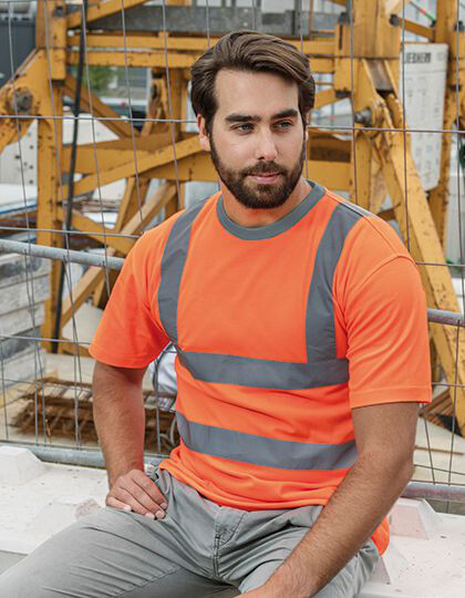 Heavy Duty Polycotton Hi-Vis T-Shirt Barcelona Korntex KXPCSHIRT