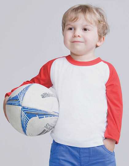 Long Sleeved Baseball T-Shirt Larkwood LW025 - Odzież niemowlęca