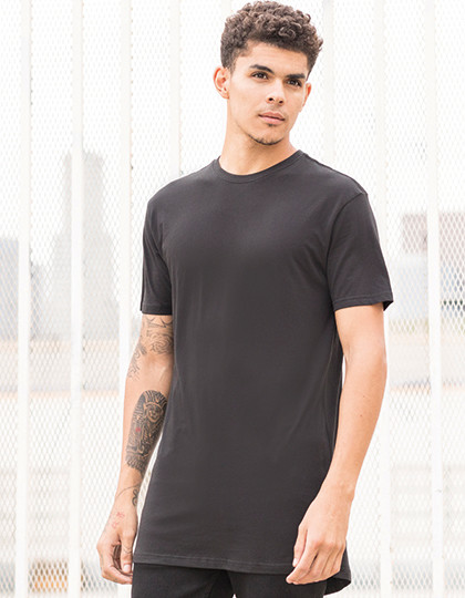 Men`s Longline T-Shirt With Dipped Hem SF SF258