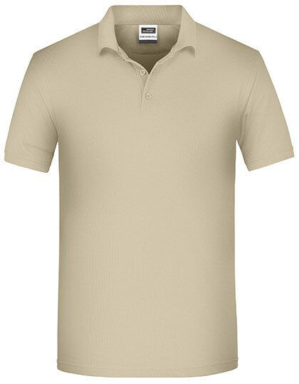 Men´s Bio Workwear Polo James&Nicholson JN874 - Z krótkim rękawem