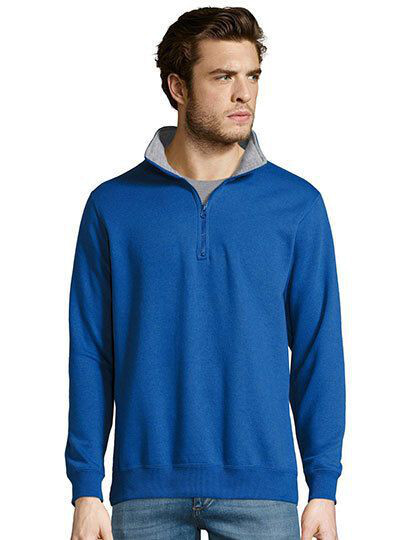 Men´s Sweat Shirt Scott 1/4 Zip SOL´S 47300 - Bluzy