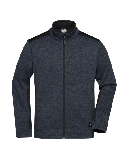 Men‘s Knitted Workwear Fleece Jacket -STRONG- James+Nicholson JN862 - Kurtki