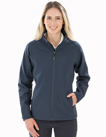Women´s Recycled 2-Layer Printable Softshell Jacket Result Genuine Recycled R901F - Soft-Shell