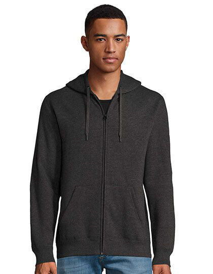 Men´s Hooded Zipped Jacket Seven SOL´S 47800 - Z kapturem