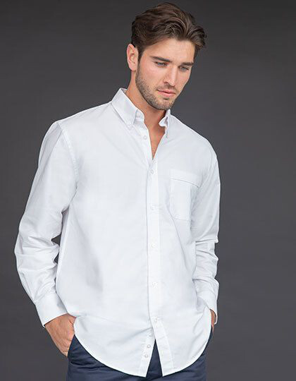 Men´s Classic Long Sleeved Oxford Shirt Henbury H510 - Z krótkim rękawem
