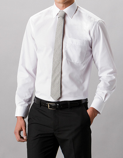 Business Poplin Shirt Long Sleeve Kustom Kit KK104