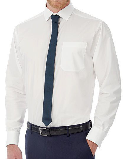 Poplin Shirt Heritage Long Sleeve / Men B&C SMP41 - Koszule biznesowe