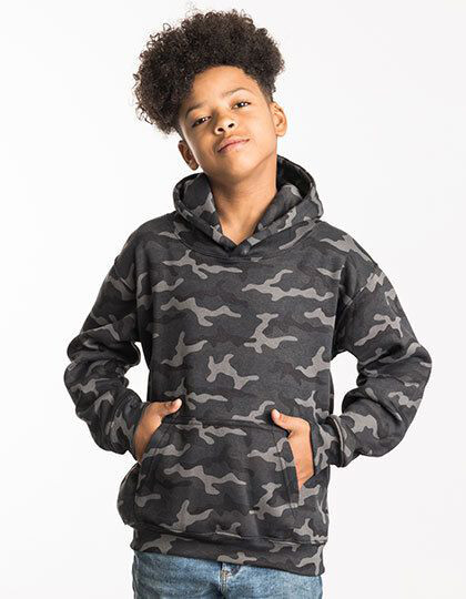 Kids´ Camo Hoodie Just Hoods JH014J - Z kapturem