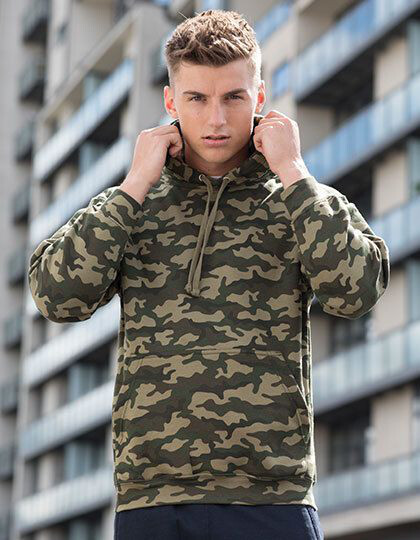 Camo Hoodie Just Hoods JH014 - Wkładane przez głowę