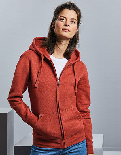 Ladies´ Authentic Melange Zipped Hood Sweat Russell R-263F-0