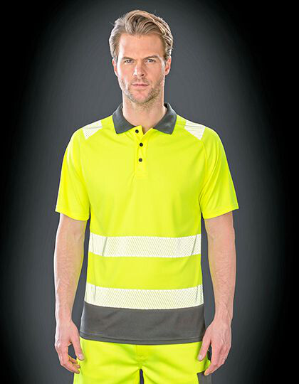 Recycled Safety Polo Shirt Result Genuine Recycled R501X - Koszulki