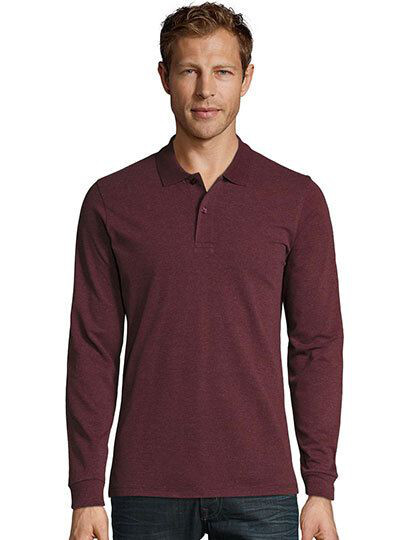 Men´s Long-Sleeve Piqué Polo Shirt Perfect SOL´S 02087 - Z długim rękawem