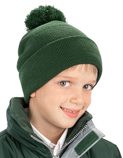 Junior Pom Pom Beanie Result Winter Essentials RC028J - Czapki zimowe