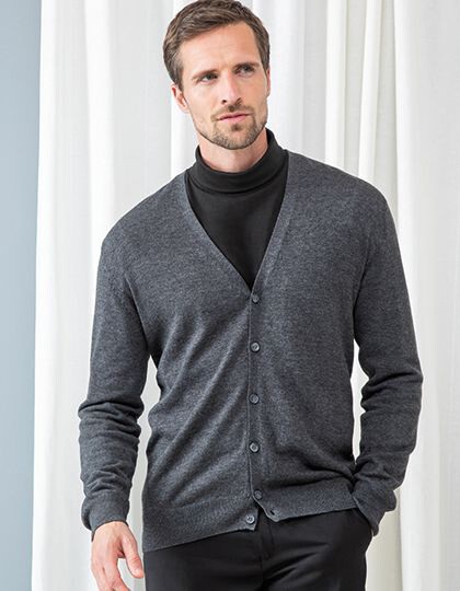 Men´s Lightweight V-Neck Cardigan Henbury H722