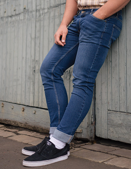 Męskie spodnie jeansowe Leo So Denim SD001 - Spodnie długie i krótkie