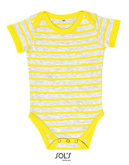 Baby Striped Bodysuit Miles SOL´S 01401 - Odzież dziecięca