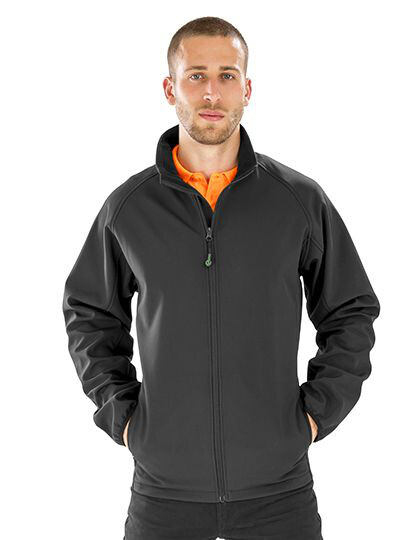 Men´s Recycled 2-Layer Printable Softshell Jacket Result Genuine Recycled R901M - Kurtki