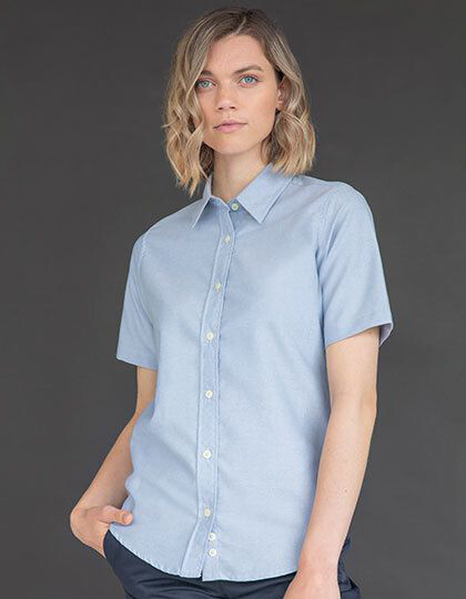 Ladies´ Classic Short Sleeved Oxford Shirt Henbury H516 - Koszule damskie