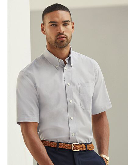 Men´s Short Sleeve Oxford Shirt Fruit of the Loom 65-112-0 - Z długim rękawem