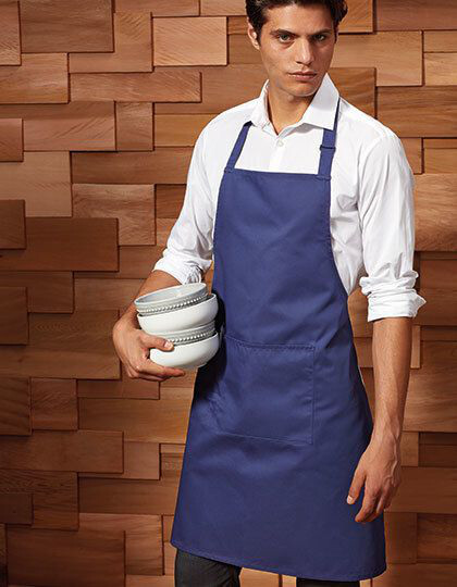 Colours Collection Bib Apron With Pocket Premier Workwear PR154