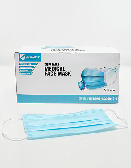 Medical Face Mask Typ IIR (Pack of 50) Virshields® VS004 - Pozostałe