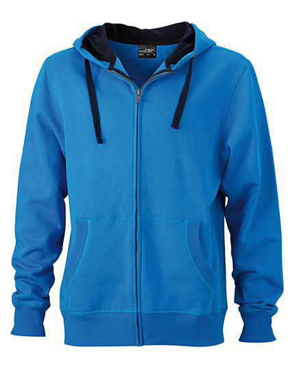 Men´s Hooded Jacket James&Nicholson JN 595 - Bluzy