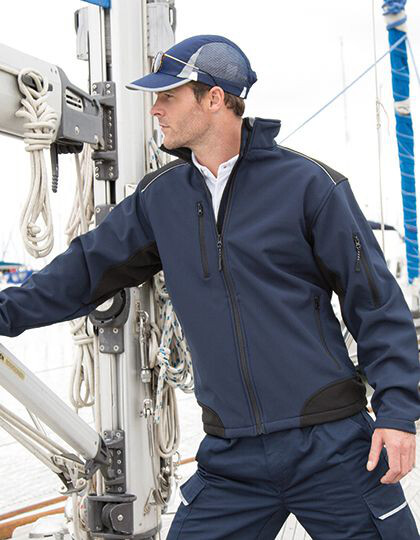 Ripstop Soft Shell Workwear Jacket With Cordura Panels Result WORK-GUARD R124X - Robocza