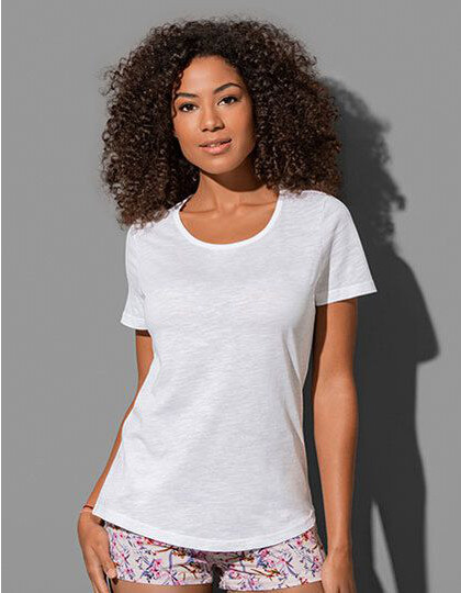 Slub Organic T-Shirt Women Stedman® ST9320 - Okrągły dekolt