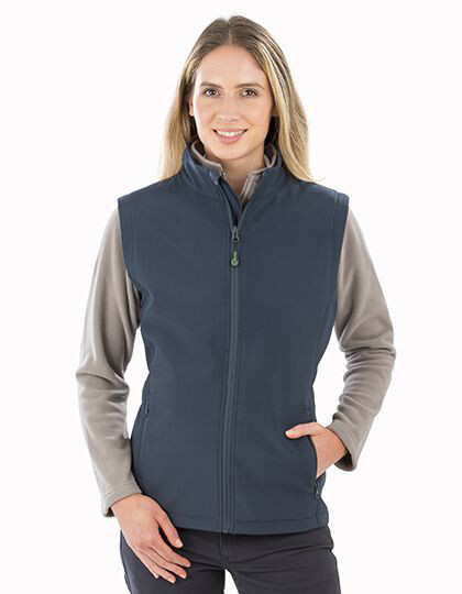 Women´s Recycled 2-Layer Printable Softshell Bodywarmer Result Genuine Recycled R902F - Soft-Shell