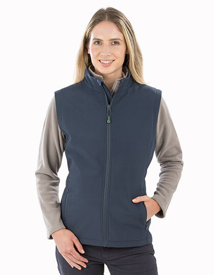 Women´s Recycled 2-Layer Printable Softshell Bodywarmer Result Genuine Recycled R902F - Odzież reklamowa