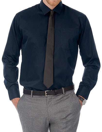 Twill Shirt Sharp Long Sleeve / Men B&C SMT81 - Korporacyjna