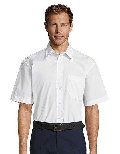 Popeline-Shirt Bristol Short Sleeve SOL´S 16050 - Z krótkim rękawem